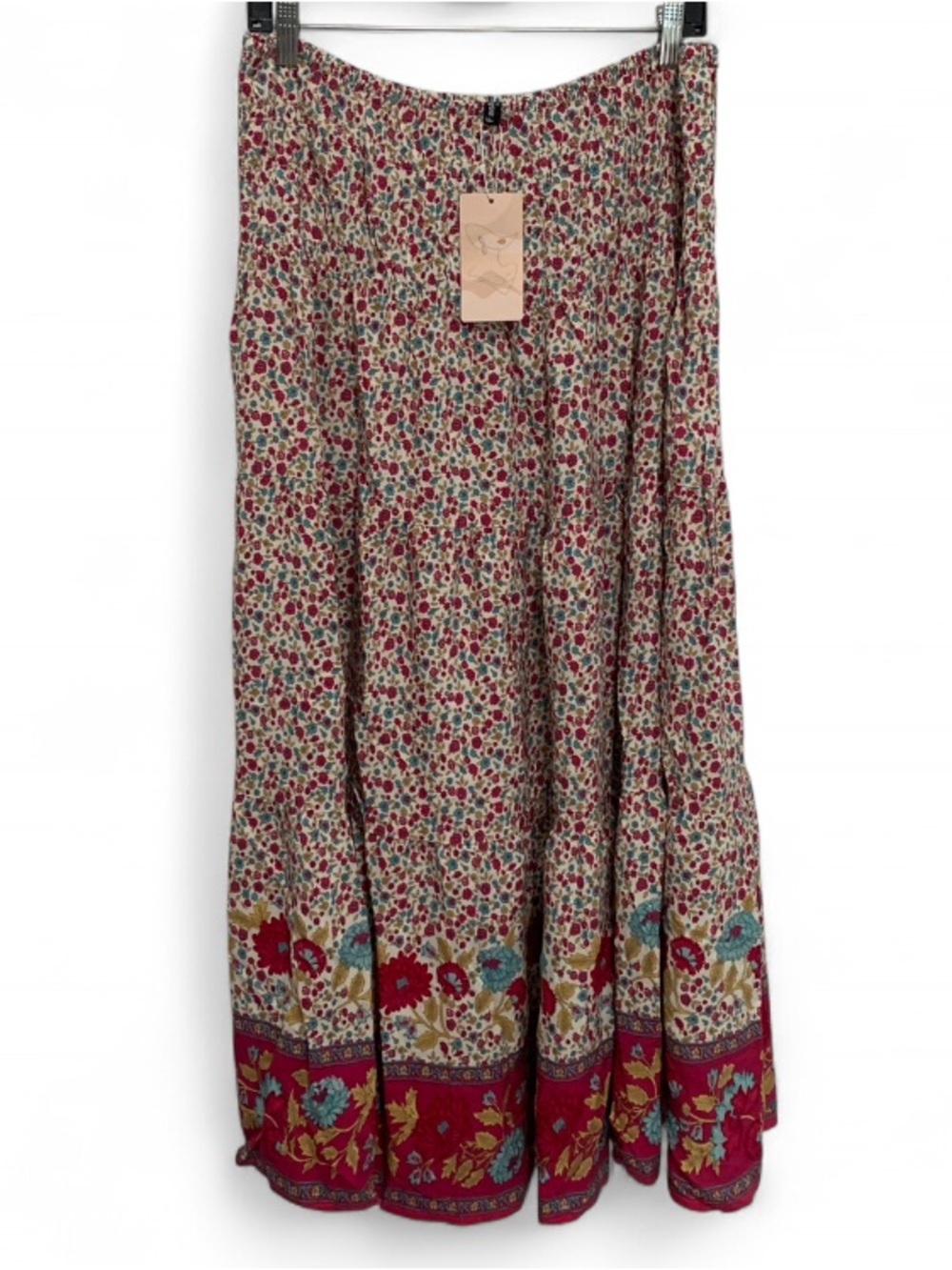 NWT Fashion Boho Floral Print Maxi Skirt